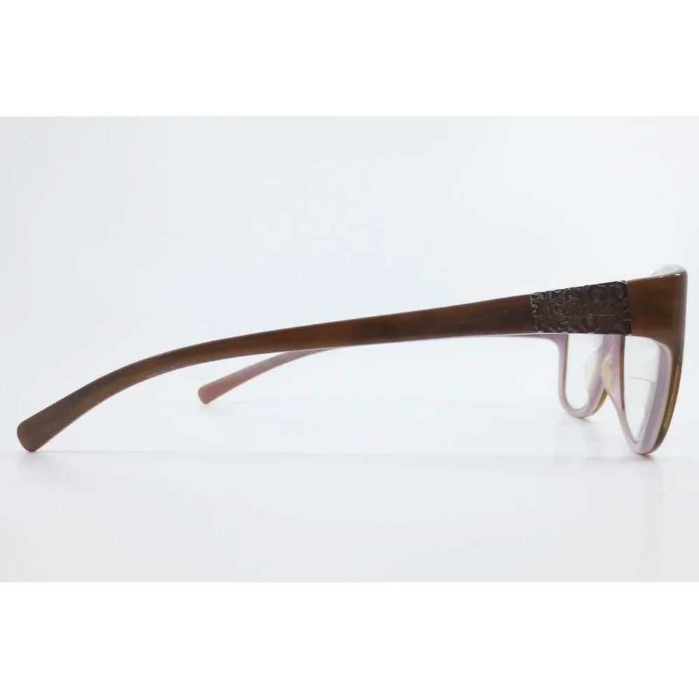Guess Eyeglasses Matte Brown Purple Cat Eye Frames 50-16-135 Designer 39134